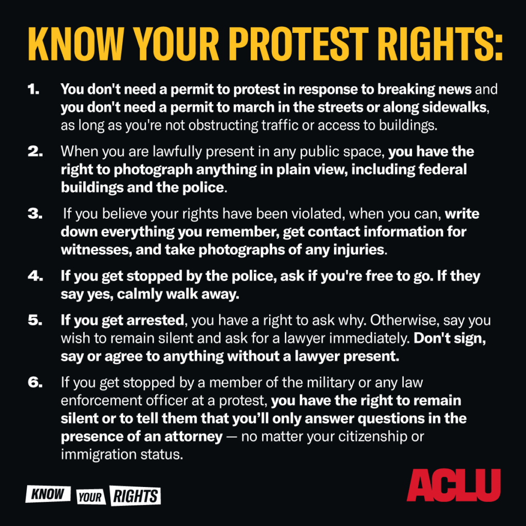 aclu protest rights